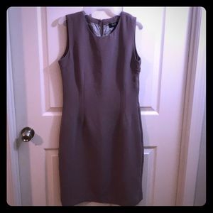 Purple sleeveless formal dress. With side zip